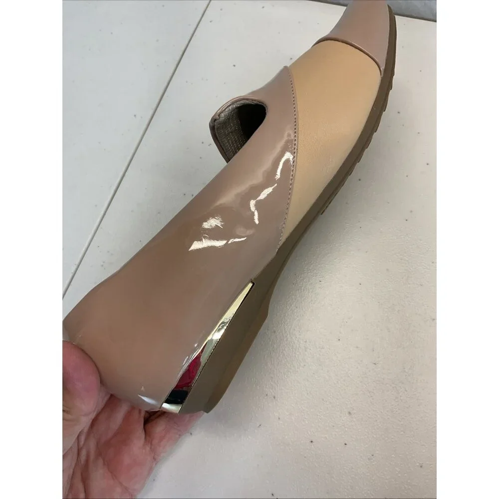 NWOB Ortho+rest Women 9.5 Orthopedic Slip On Loafers‎ 2 tone beige comfy relief